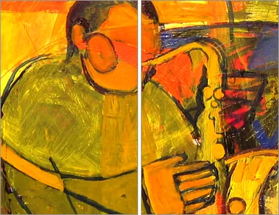 Jazz painting, detail