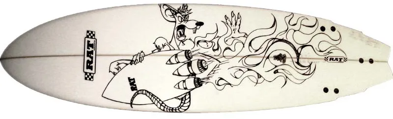 First Surfboard For Rat